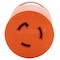 Ac Works Plug Adapter, L6-20R, L14-20P, L6-20P, L14-20P, 0 ft., Orange ADL1420L620 - alternate 3